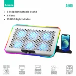 Amaze A500 Hexa Fans RGB Cooling Pad Laptop Stand