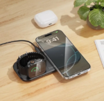 Hoco CW65 3-in-1 Ultra-Thin Desktop Wireless Fast Charger - Image 2