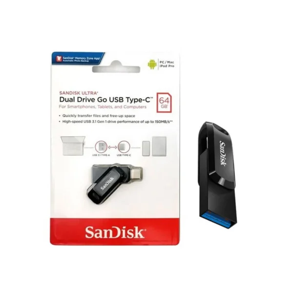 SanDisk Ultra Dual Drive Luxe USB Type-C 64GB